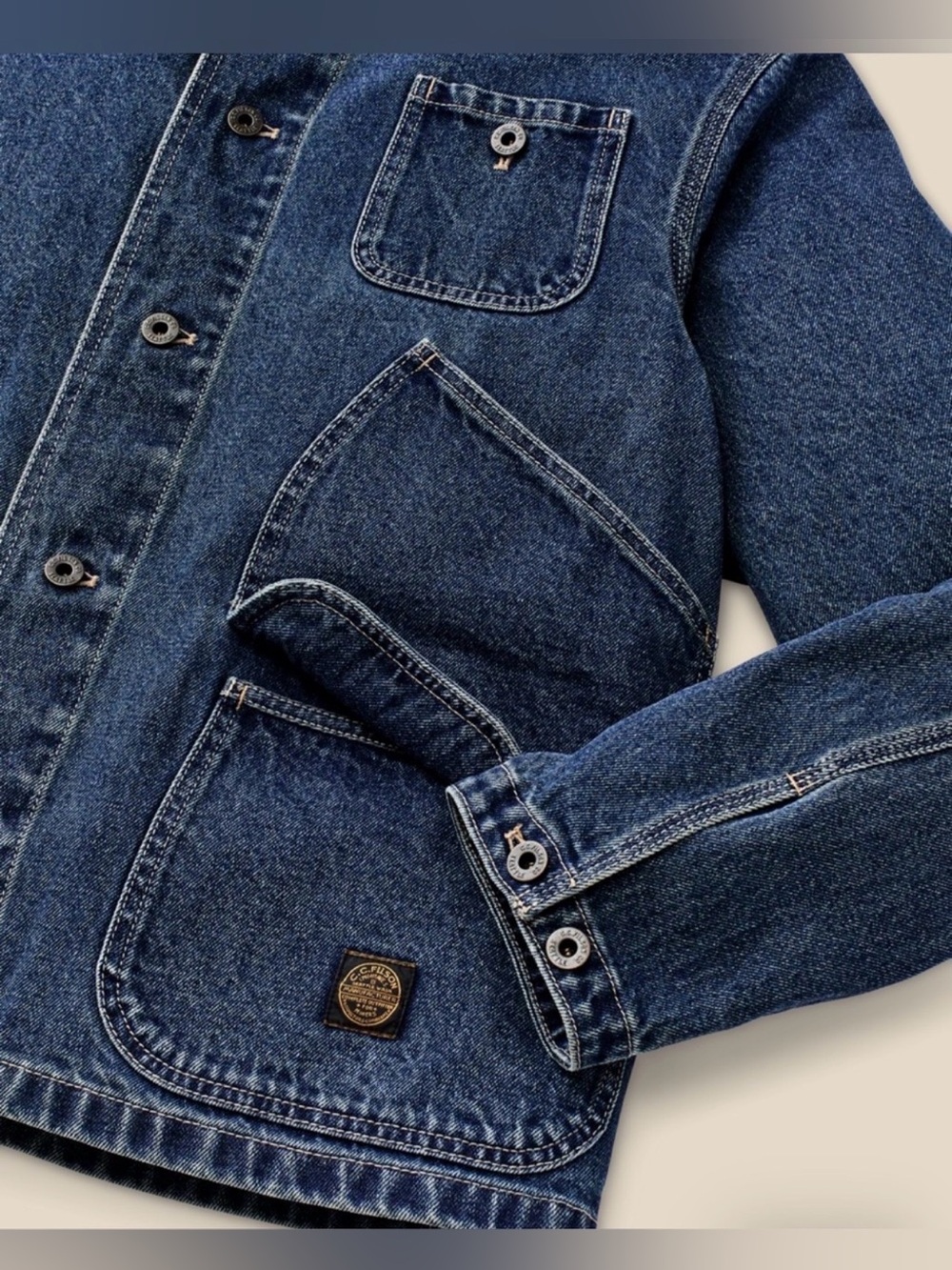 NWT Filson 11-Oz Outfitter In Light Indigo Jacket - Picture 3 of 9